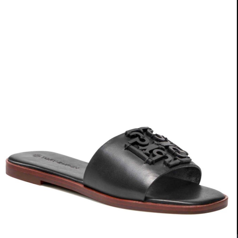 Tory Burch Ines Slide in color Perfect Black